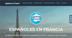 Desktop Screenshot of espanolesenfrancia.com